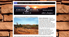 Desktop Screenshot of crosscreekranchsedona.com