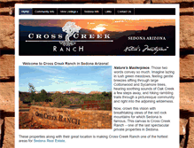 Tablet Screenshot of crosscreekranchsedona.com